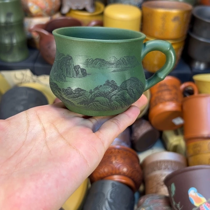 茶杯紫砂宜兴紫砂杯子