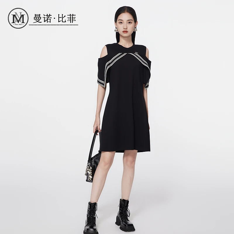 【小北姐专属】露肩设计连衣裙MFBL115308