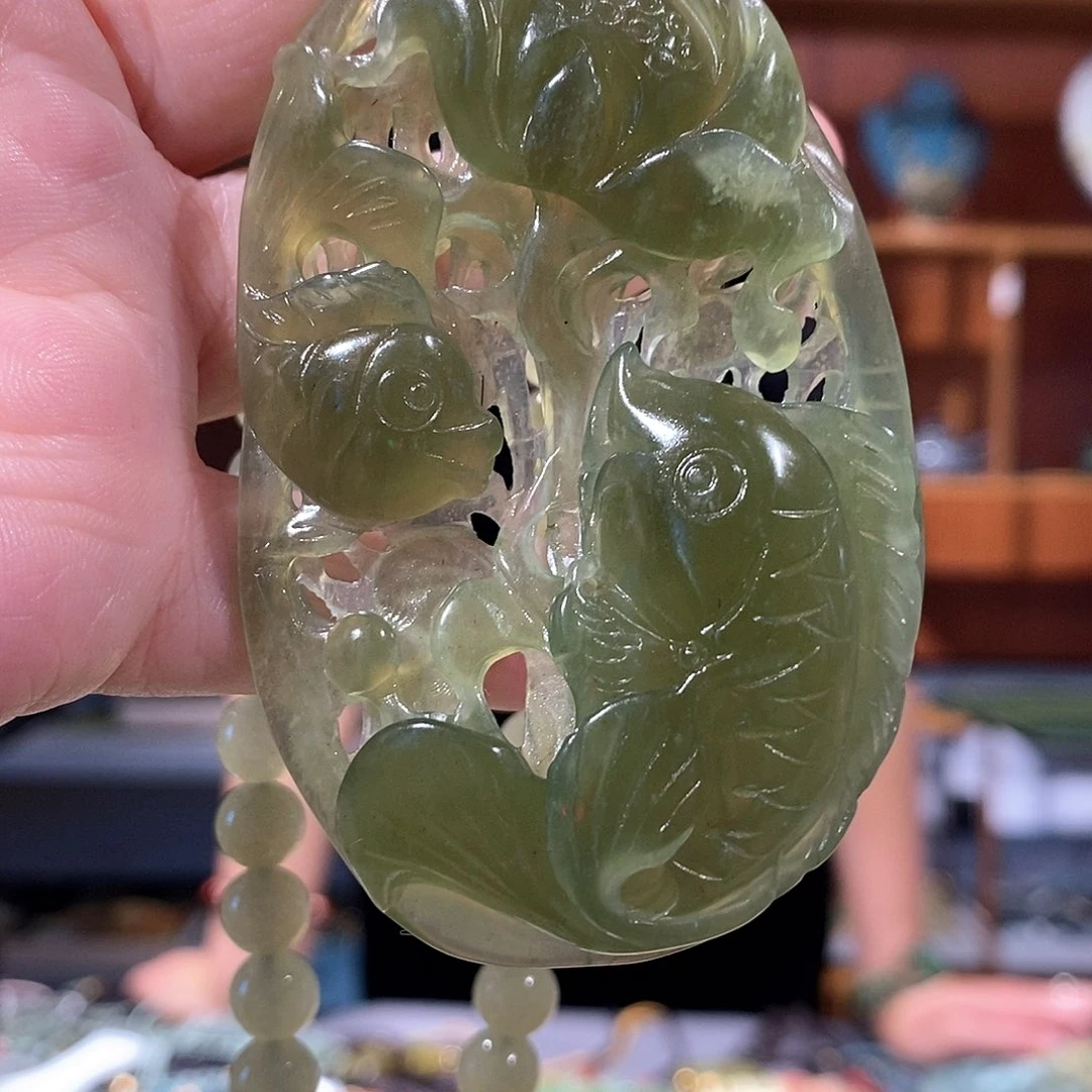 未镶嵌岫玉毛衣链