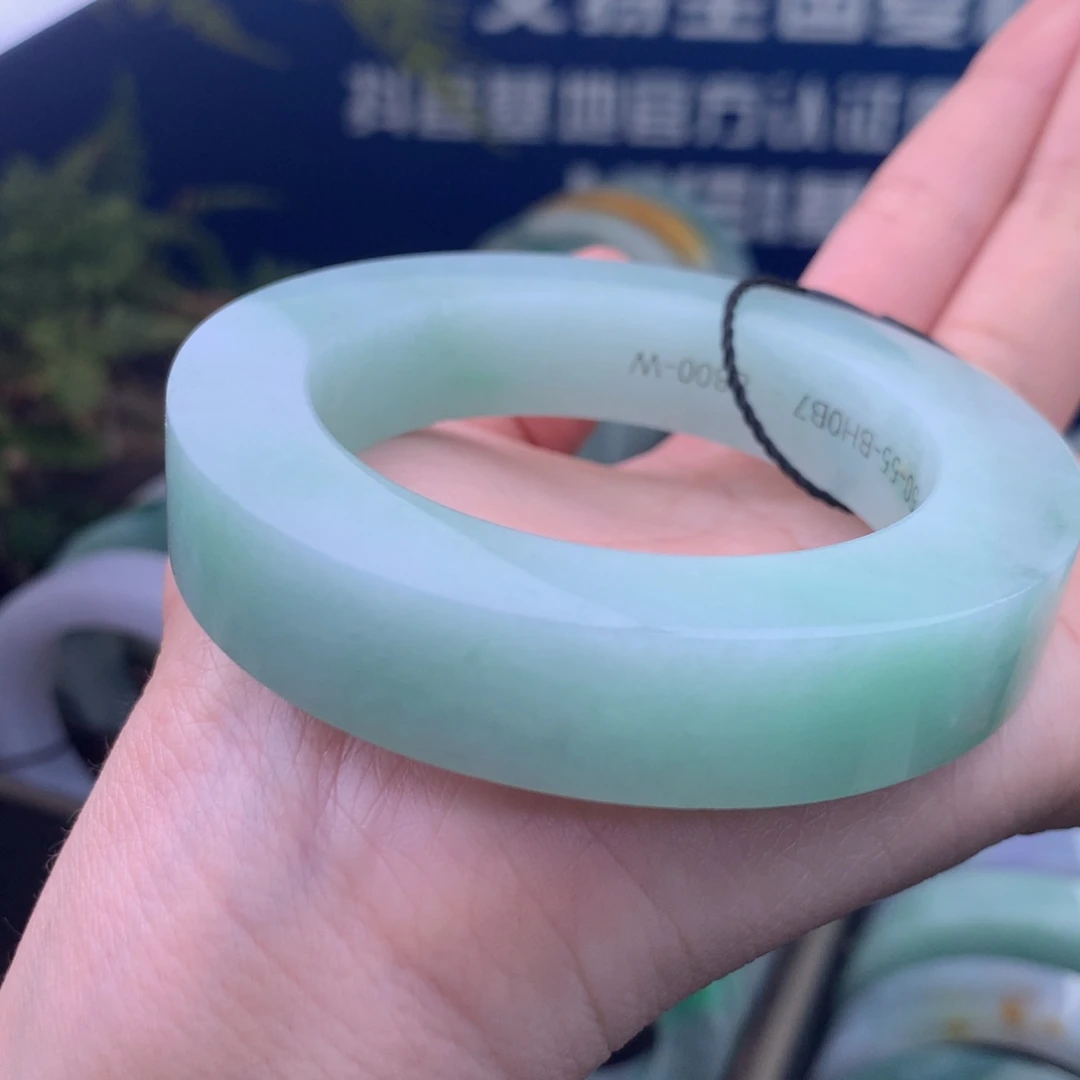 定制翡翠未镶嵌手镯定制不退不换