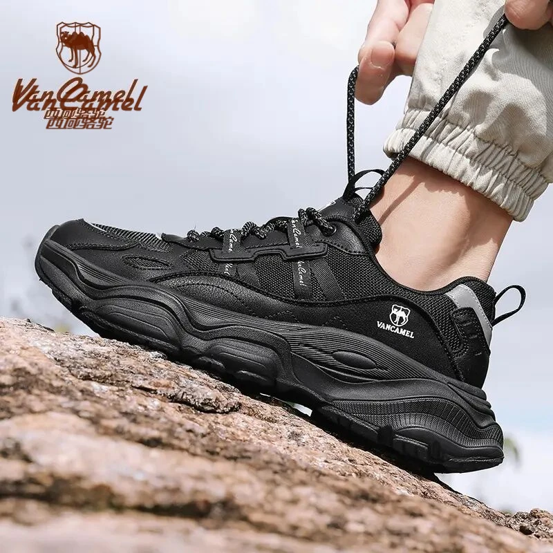 男生鞋子/西域骆驼情侣运动鞋跑鞋夜光跑步减震跑步鞋