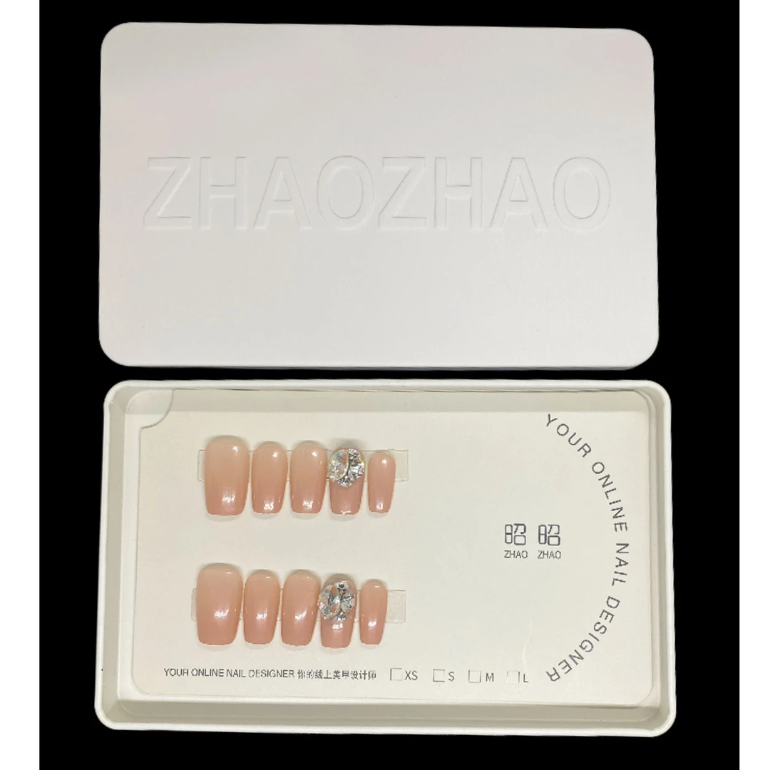 【水晶甘露】手工穿戴甲可拆卸10片装宠粉爆款气质美甲贴