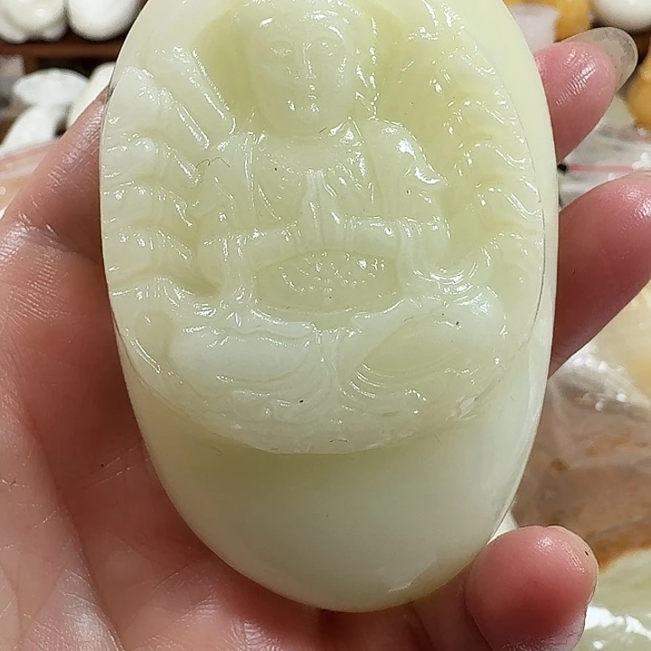 啊***瑞砖雕石头手把件石头手把件