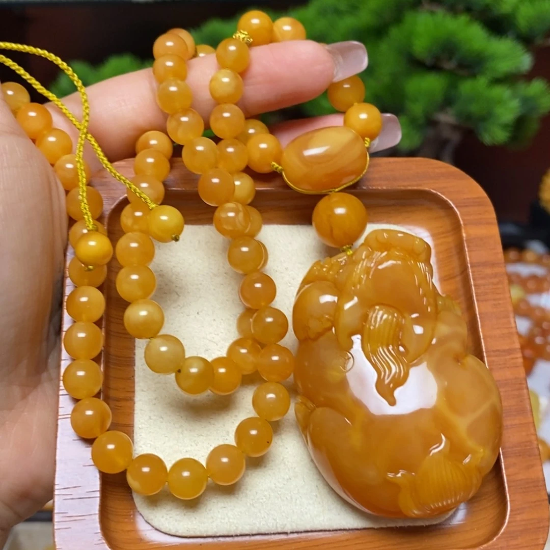 【闪购商品】蜜蜡颈饰未镶嵌项链