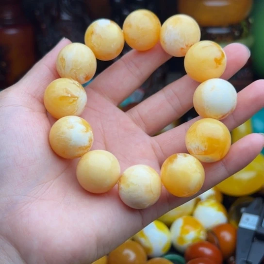 未镶嵌琥珀手串蜜蜡