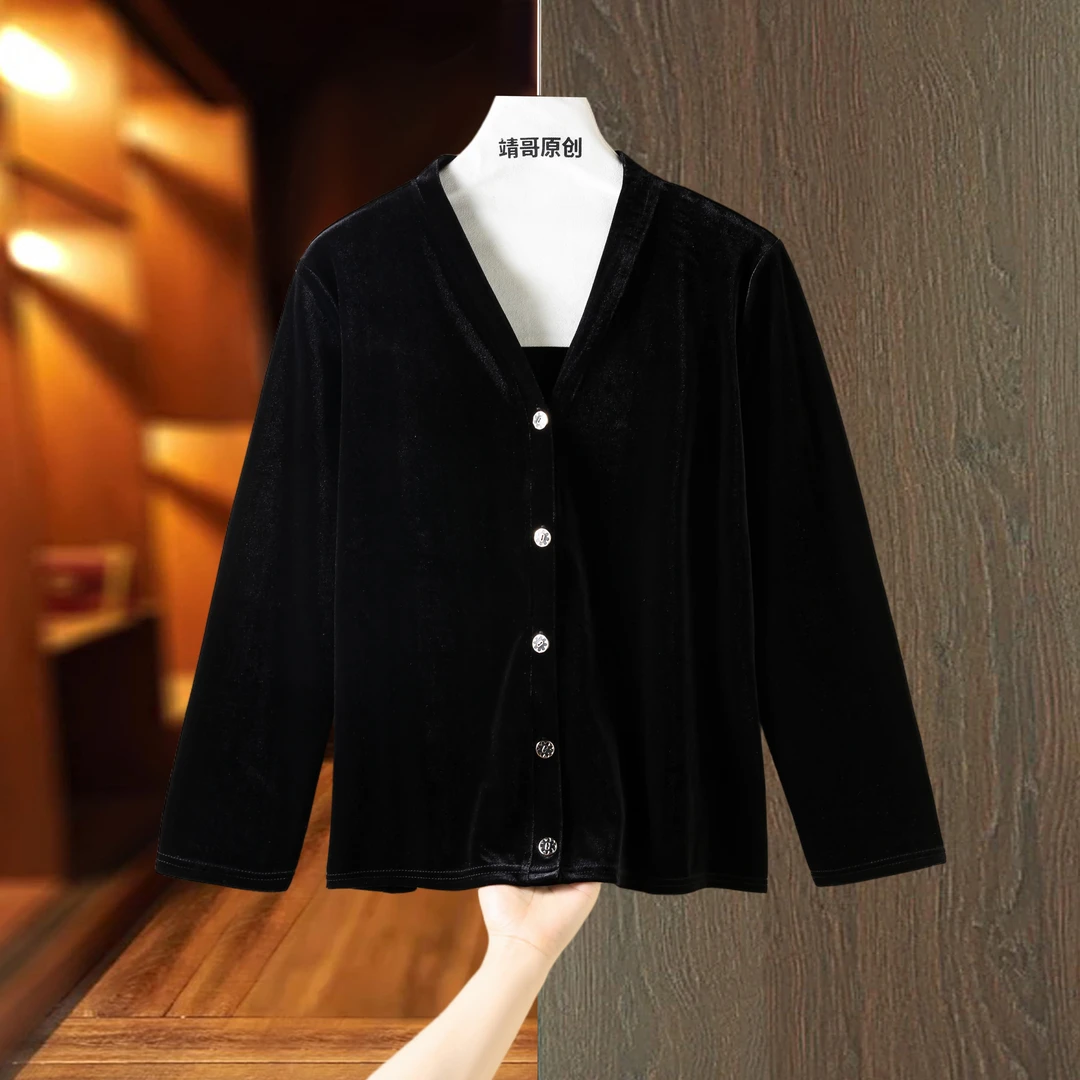 0219气质显瘦新中式宽松上衣