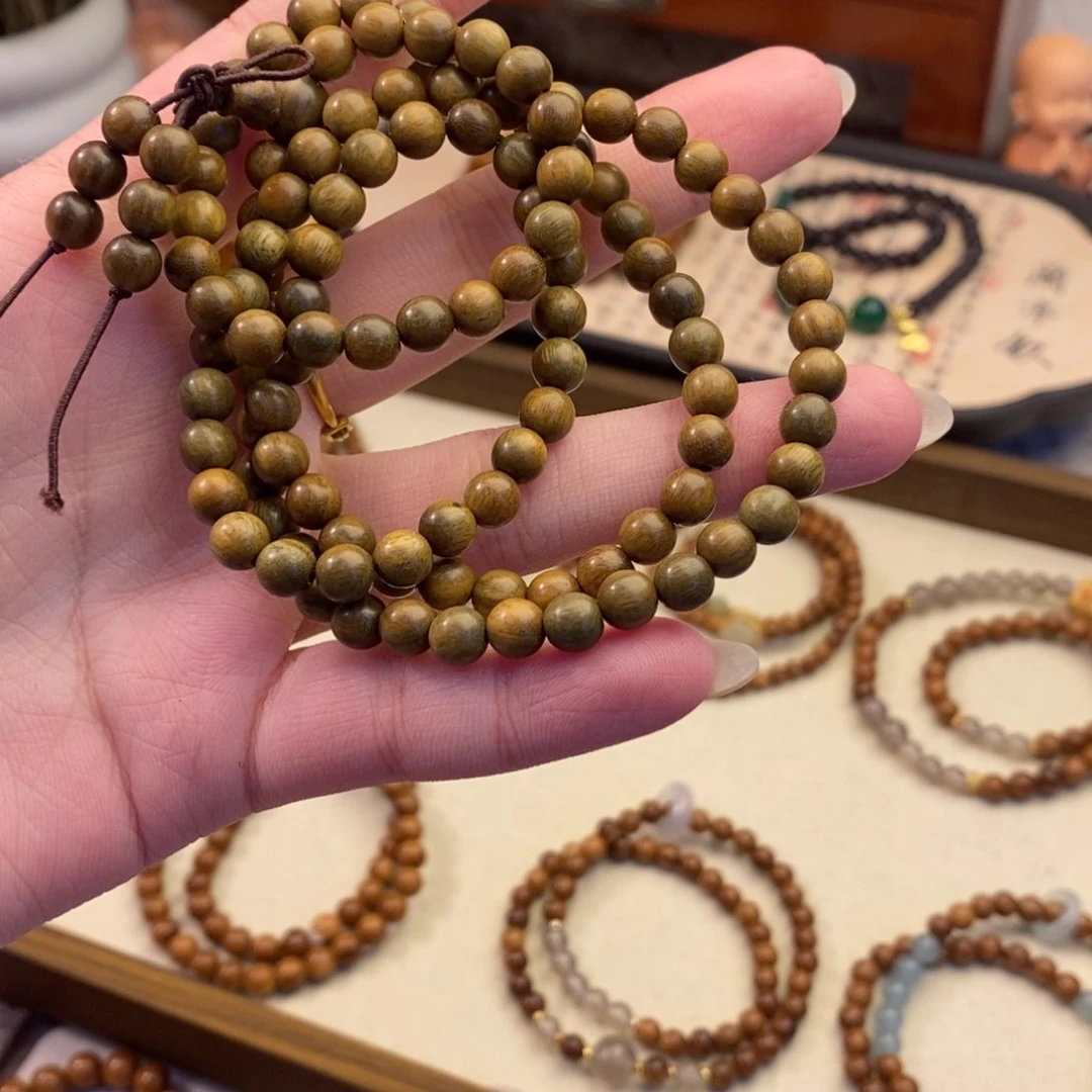 维腊木（绿檀）手串/手链06多圈