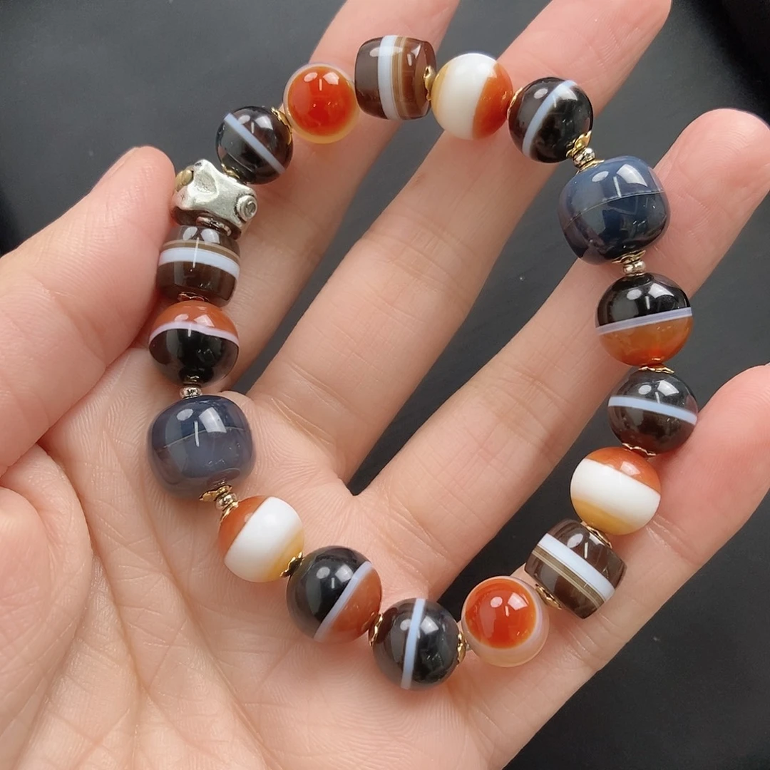 玛瑙/玉髓玛瑙手串合金