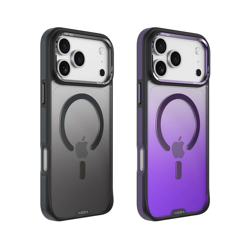 HODA好贴彩石磁吸壳iPhone17/16/15彩色手机壳防摔壳适用于苹果