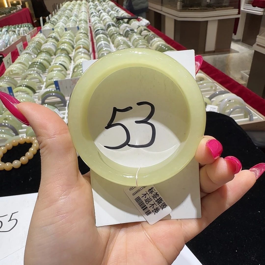 和田玉未镶嵌手镯695