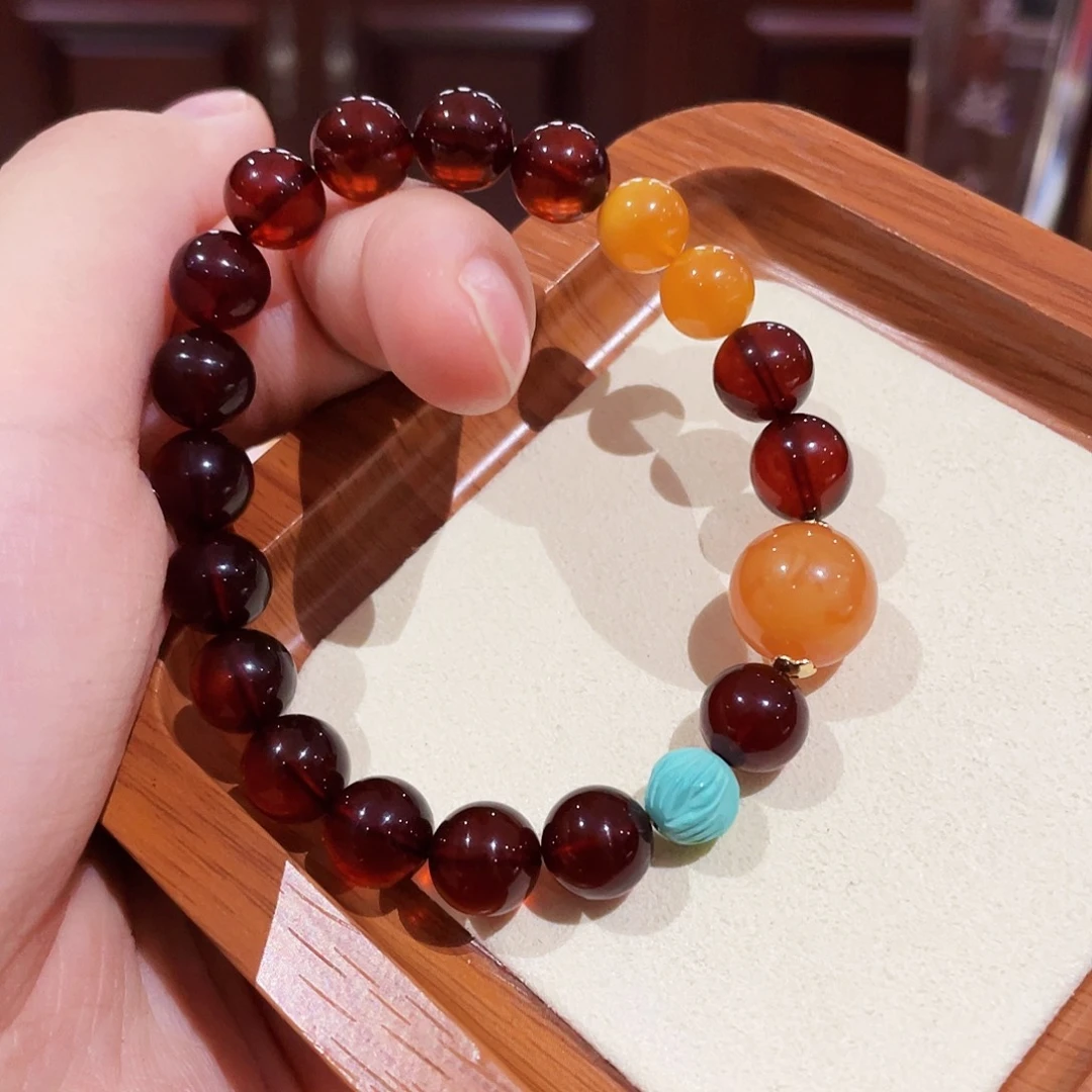 蜜蜡未镶嵌手链手串