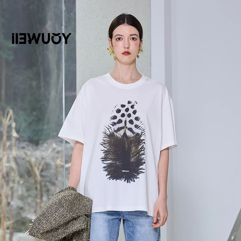 有尾YOUWEI（线上专属）Y1125124主题印花短袖小个子T