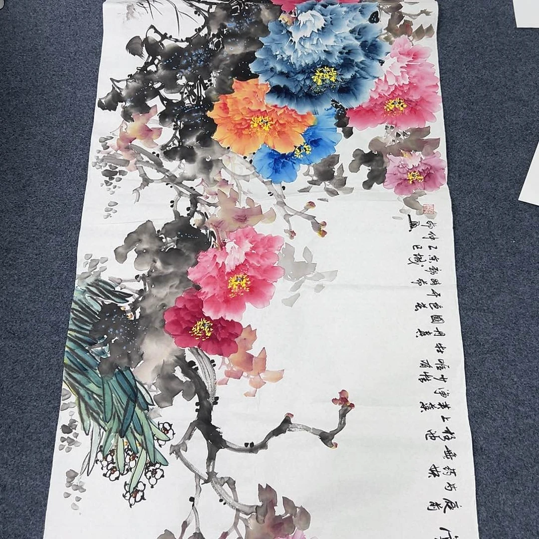 国画国画作品纯手绘作品