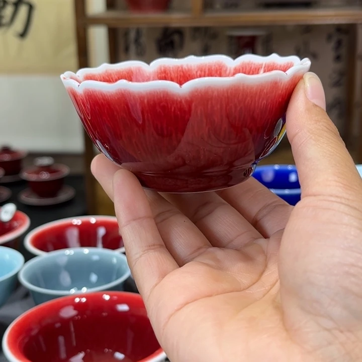 _***_景德镇陶瓷浅行窑莲花杯