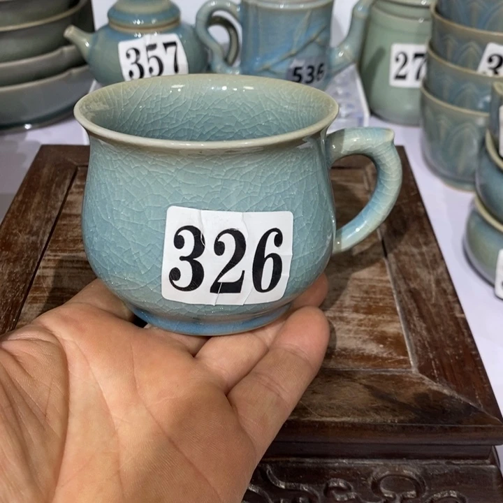 瓷杯子原矿釉原产地汝瓷微瑕