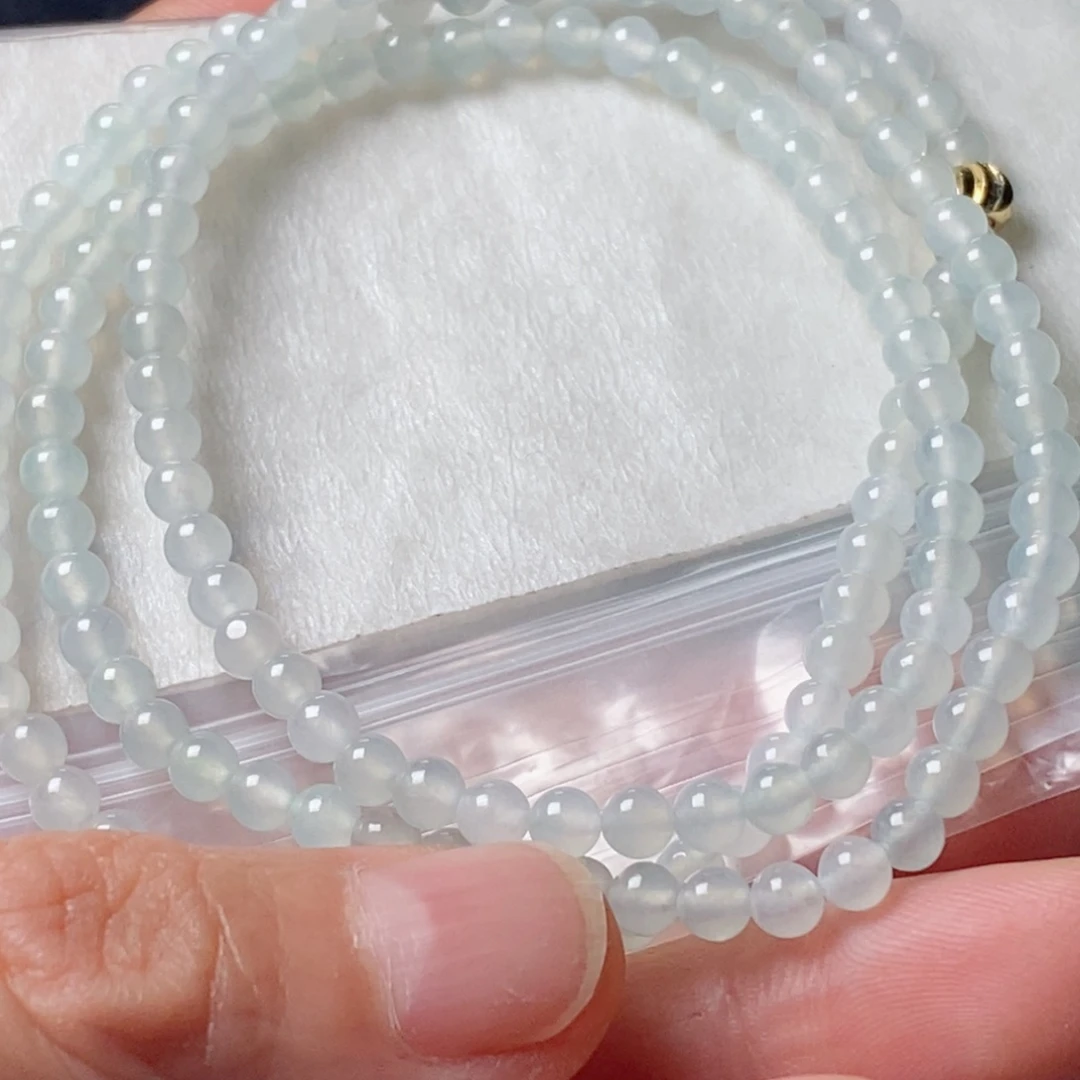 定制翡翠未镶嵌陌****声翡翠定制手链