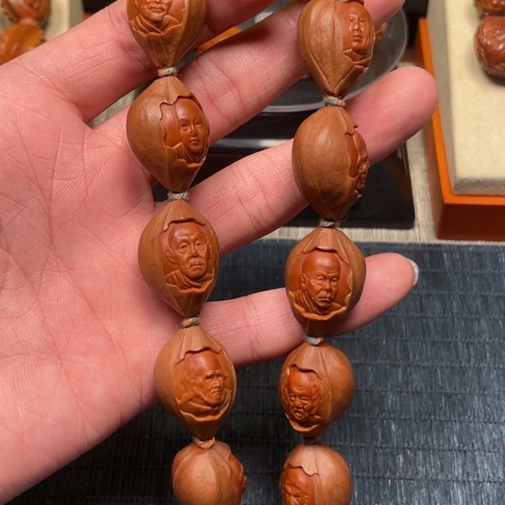 橄榄核手串/手链原皮十八罗汉