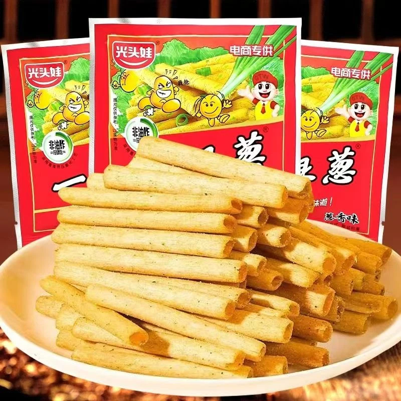 一根葱酥脆8090后推荐怀旧解馋休闲网红膨化小零食