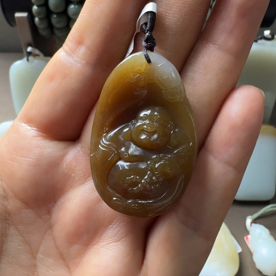 和田玉未镶嵌吊坠(不含链)