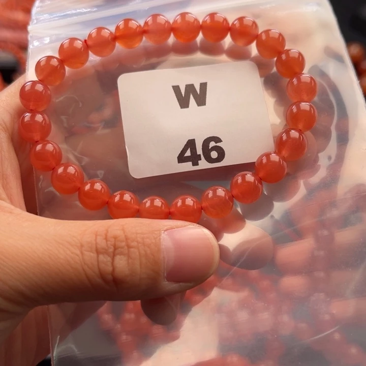 南红玛瑙未镶嵌多样性发货默认微瑕称重8mm