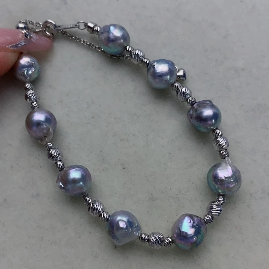 【闪购商品】海水珍珠手链银S925镶嵌72