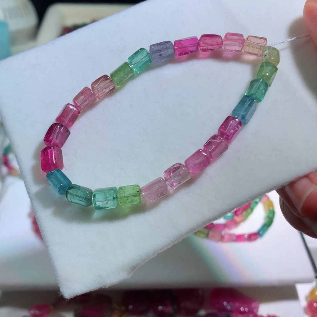 碧玺未镶嵌手链碧玺