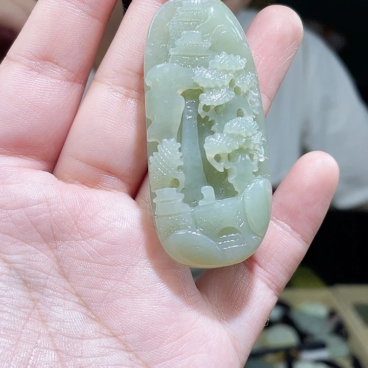 颈饰未镶嵌和田玉