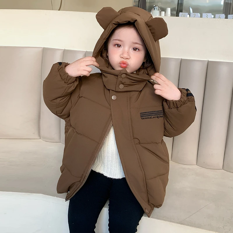 女童秋冬装加厚棉衣袄2025新款儿童洋气宝宝冬季冬装棉服保暖外套