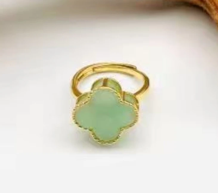 非金属珐琅戒指 绿韵雅梦 戒指 WW