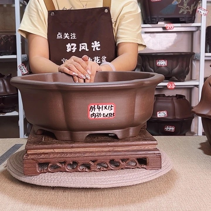 紫砂花盆紫砂花盆