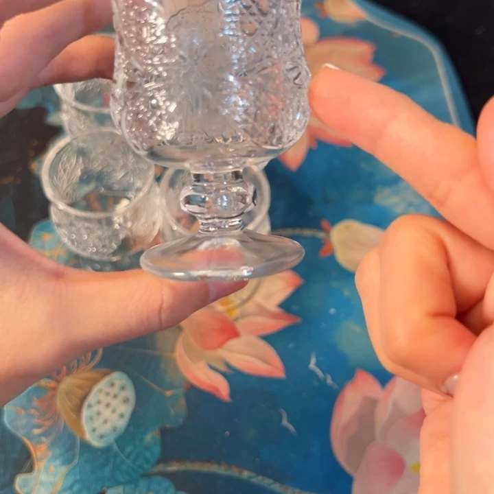 水晶玻璃外贸出口，六个