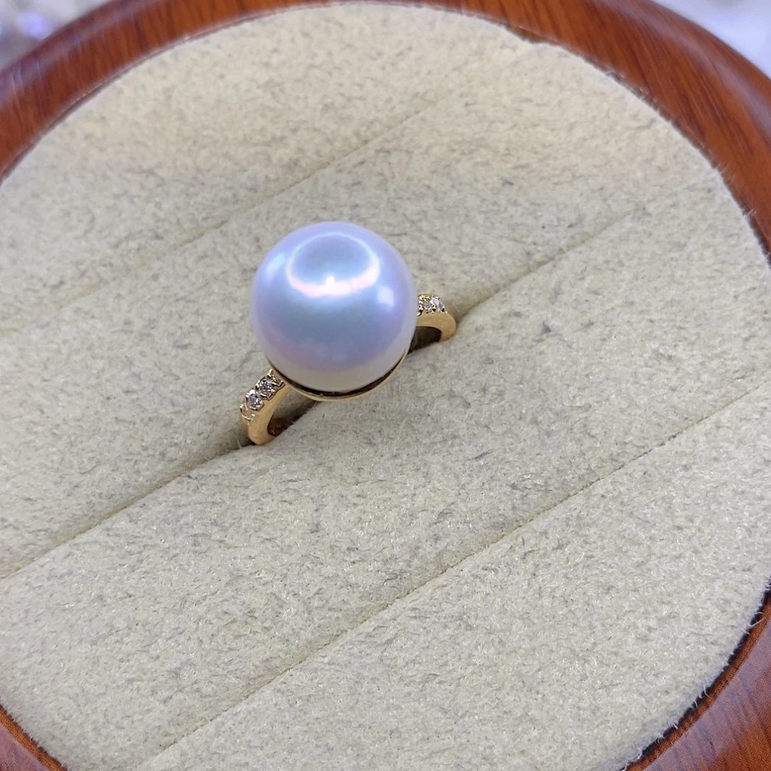 淡水珍珠戒指合金