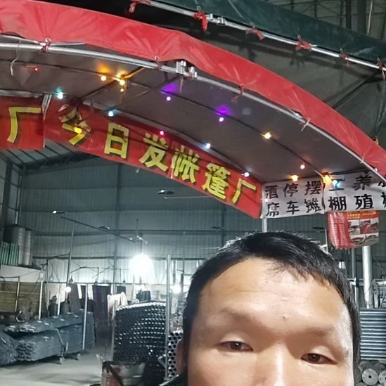 顶红涂银布+6×6冷镀锌钢管棚架+送货