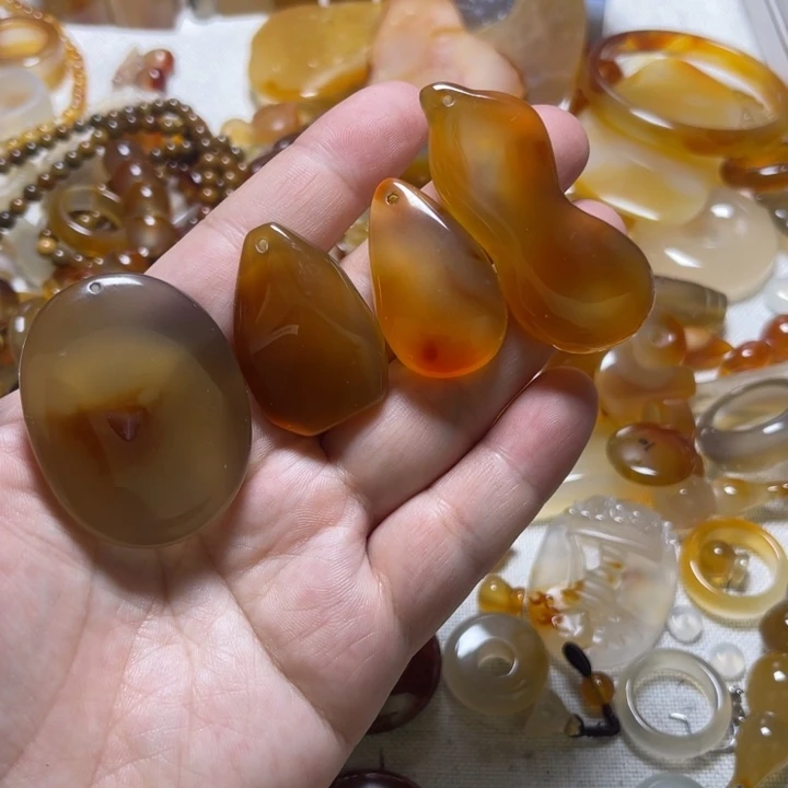 玛瑙/玉髓颈饰未镶嵌小**～005