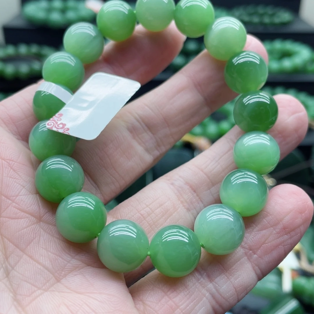 和田玉（碧玉）未镶嵌手链