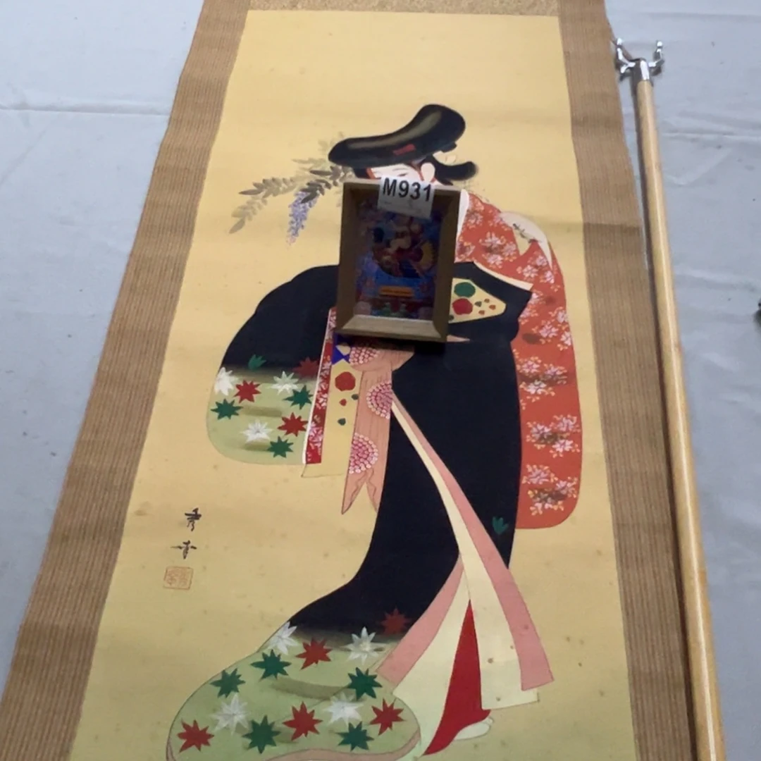 国画李*志半印临摹人物挂轴