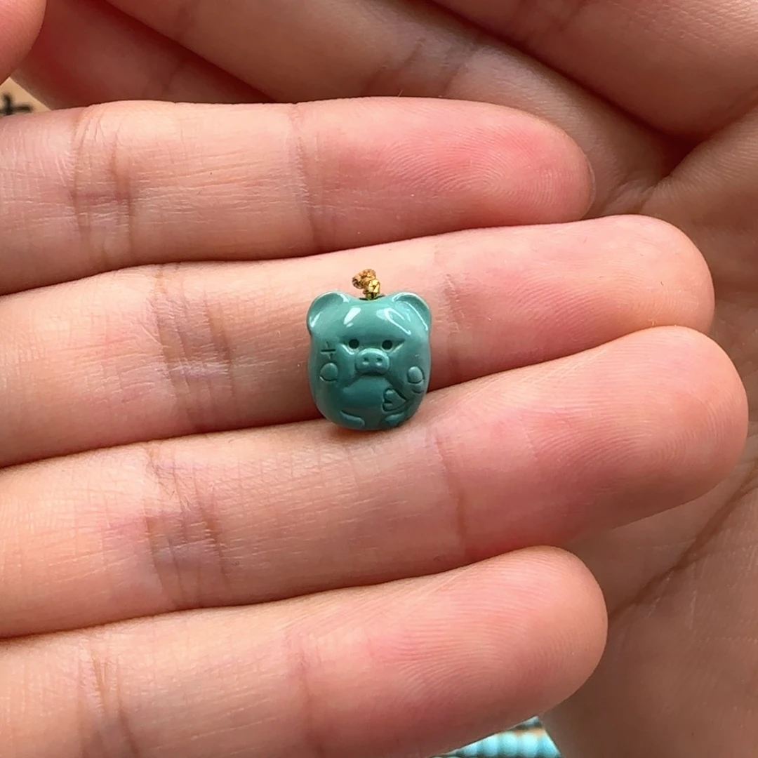 绿松石未镶嵌26猪猪