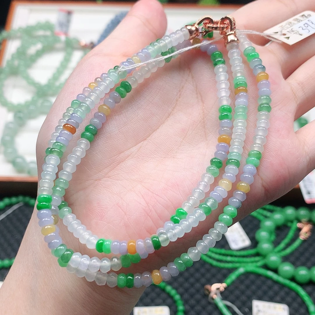 翡翠未镶嵌项链项链