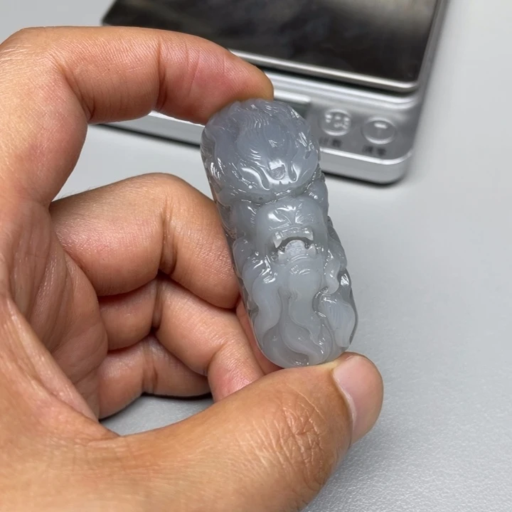 和田玉未镶嵌吊坠(不含链)司*缸