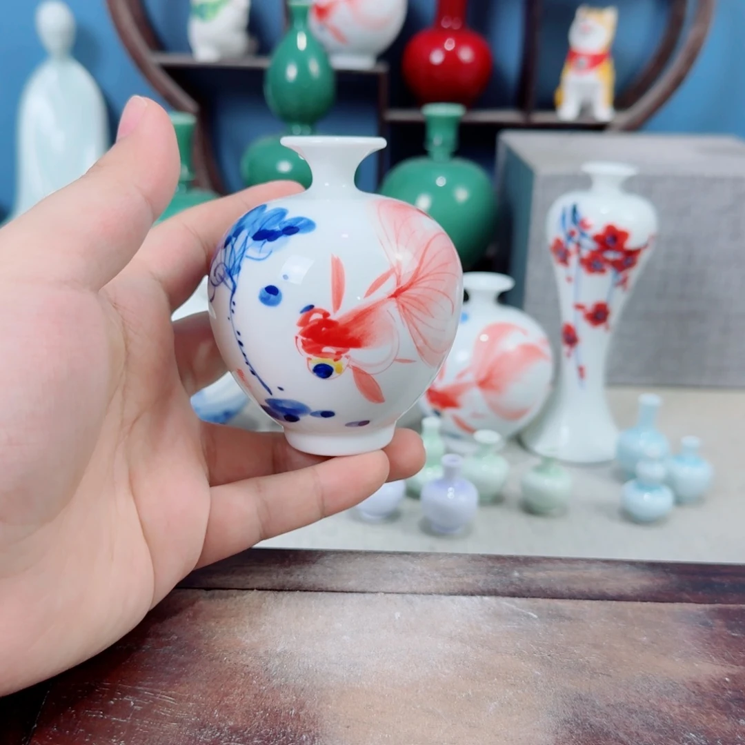 陶瓷手工小花器摆件