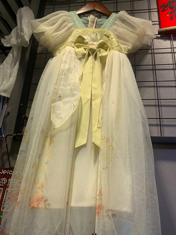 女公主中国风甜美民族风2025汉服公主裙刺绣欧美风