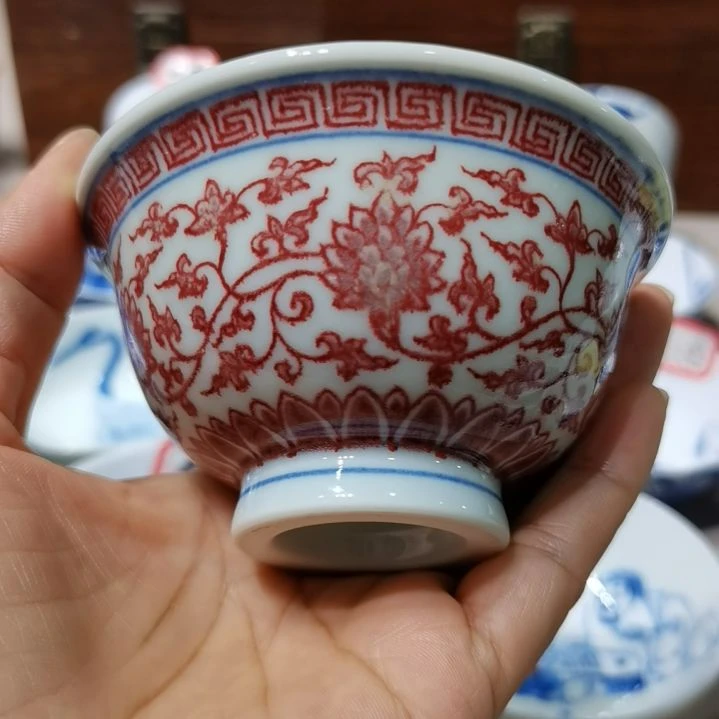 李***焱杯张学鸿老师青花釉里红微瑕