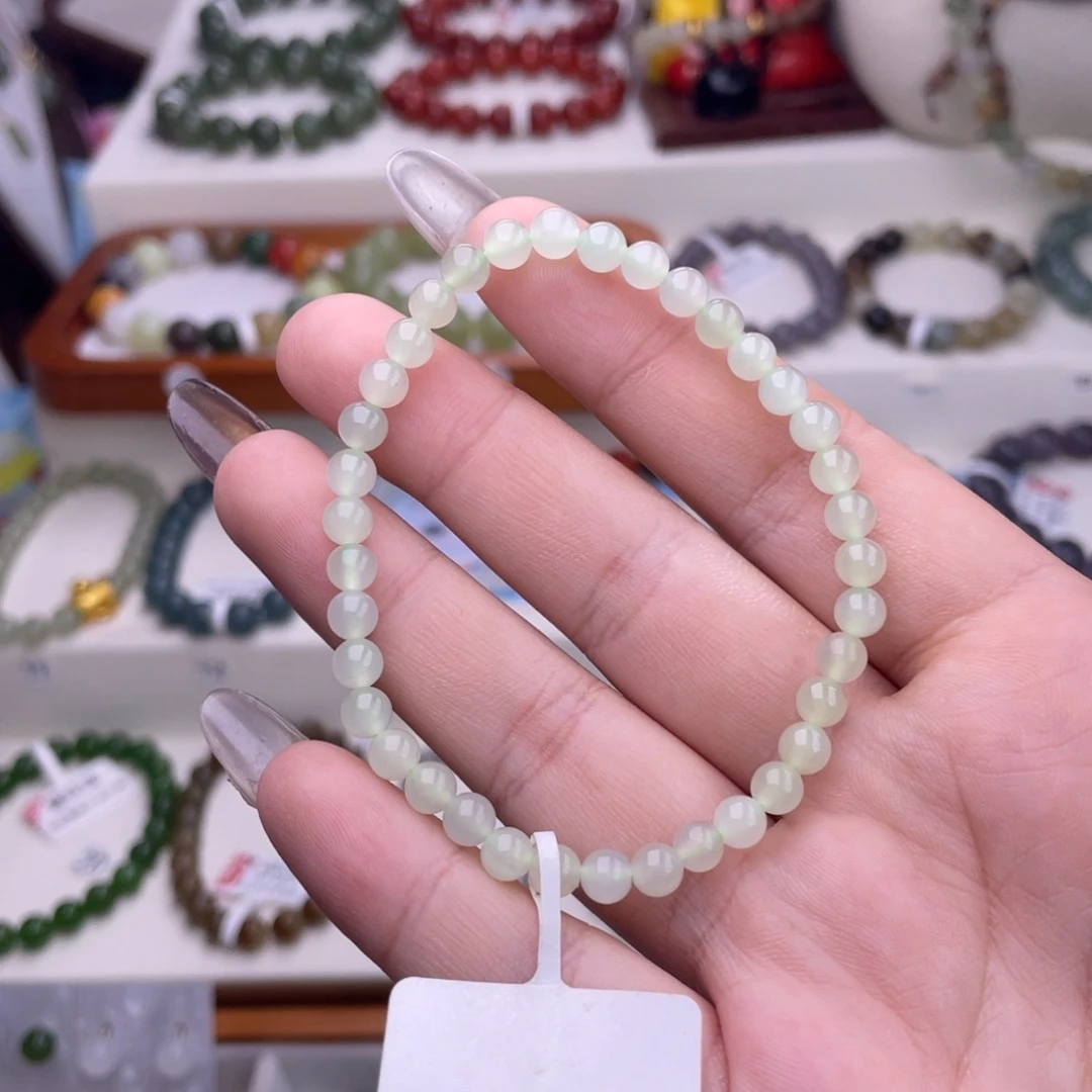 和田玉未镶嵌手链5mm