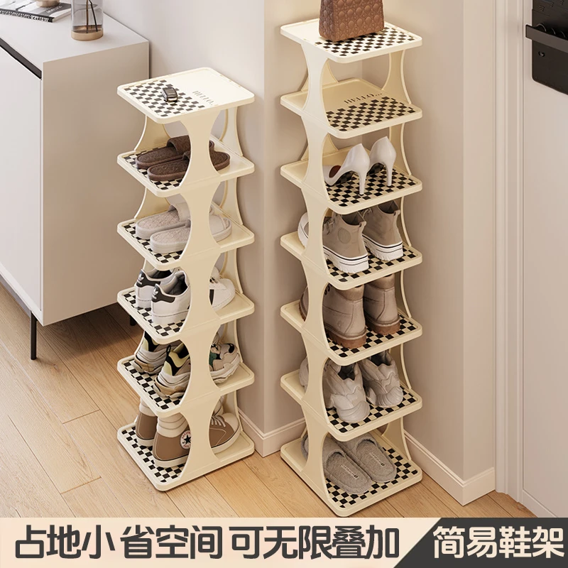 新疆包邮到家简易鞋架家用门口多层夹缝办公室宿舍分层玄关鞋
