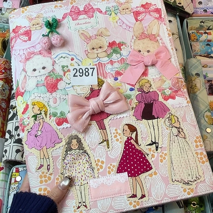 织绣A4活页带收纳册2987