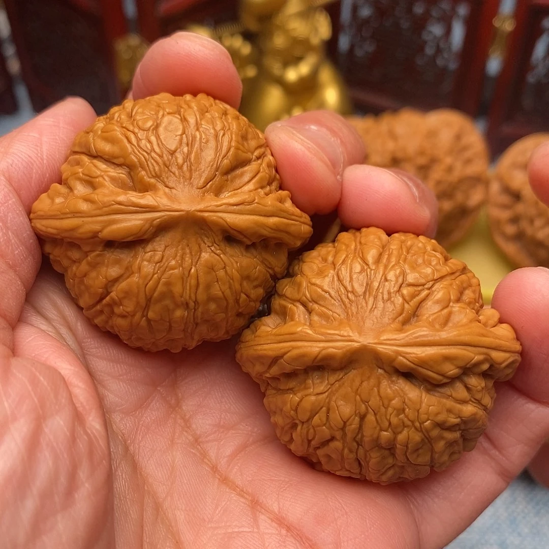 文玩核桃把件毕业全品肉球乾隆磨40尺绝配天花板