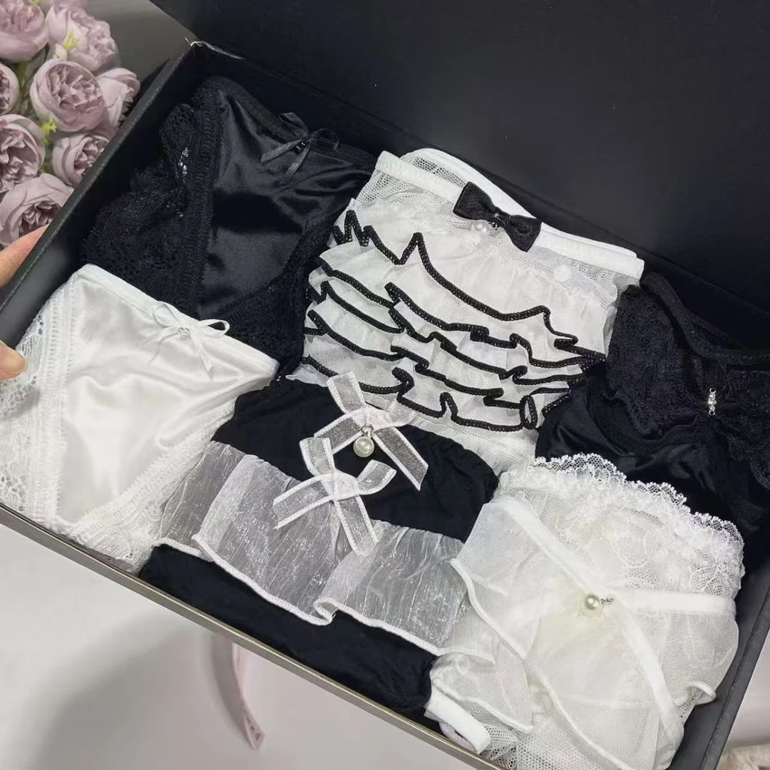 轻奢设计感纯欲蕾丝内裤女高端性感法式小撩精心机送女友礼物0012