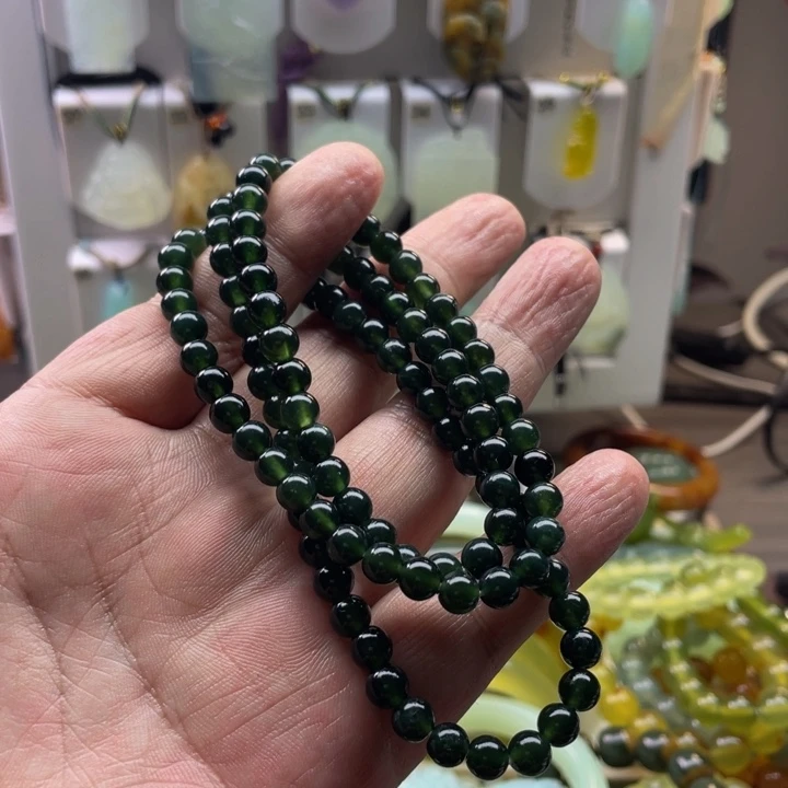 蛇纹石玉未镶嵌手链