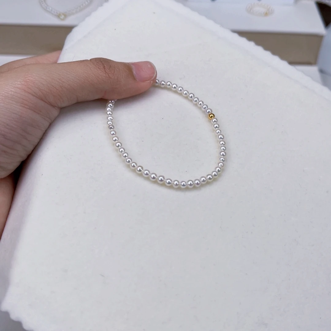 淡水珍珠手绳银S925镶嵌