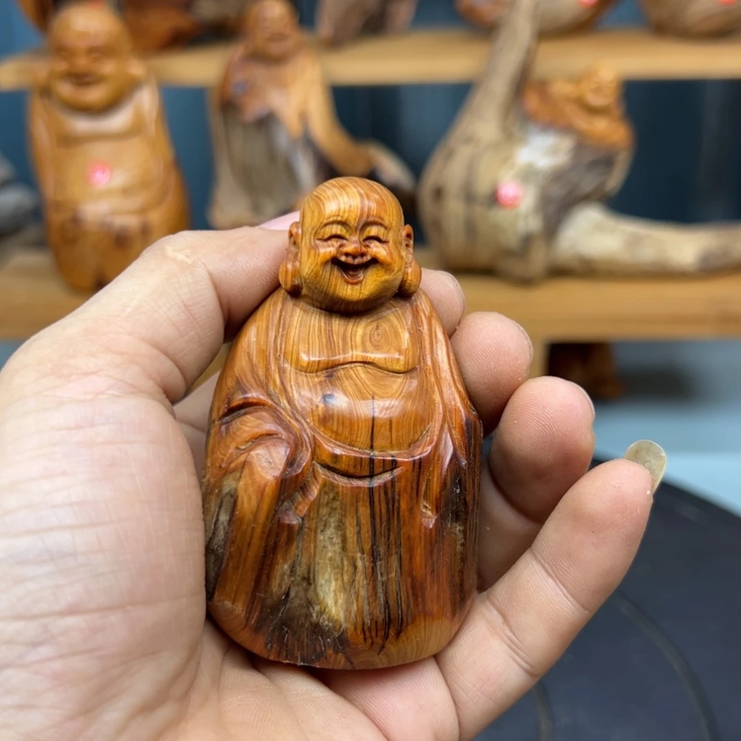 木风**限崖柏木摆件手把件
